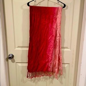 Pink ombré scarf